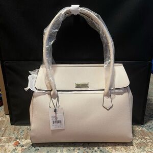 COPY - London Fog 100th Anniversary Tote Bag Cream Caviar Emboss NWT